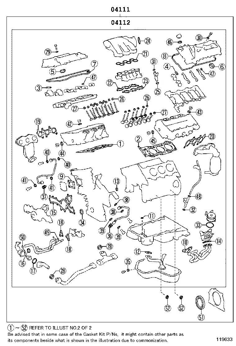 ENGINE OVERHAUL GASKET KIT