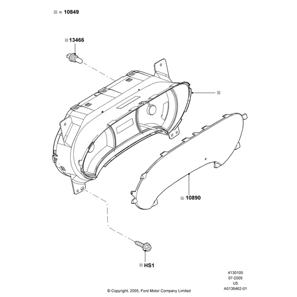05B - Instrument Cluster; 19/JUL/2005-16/DEC/2010