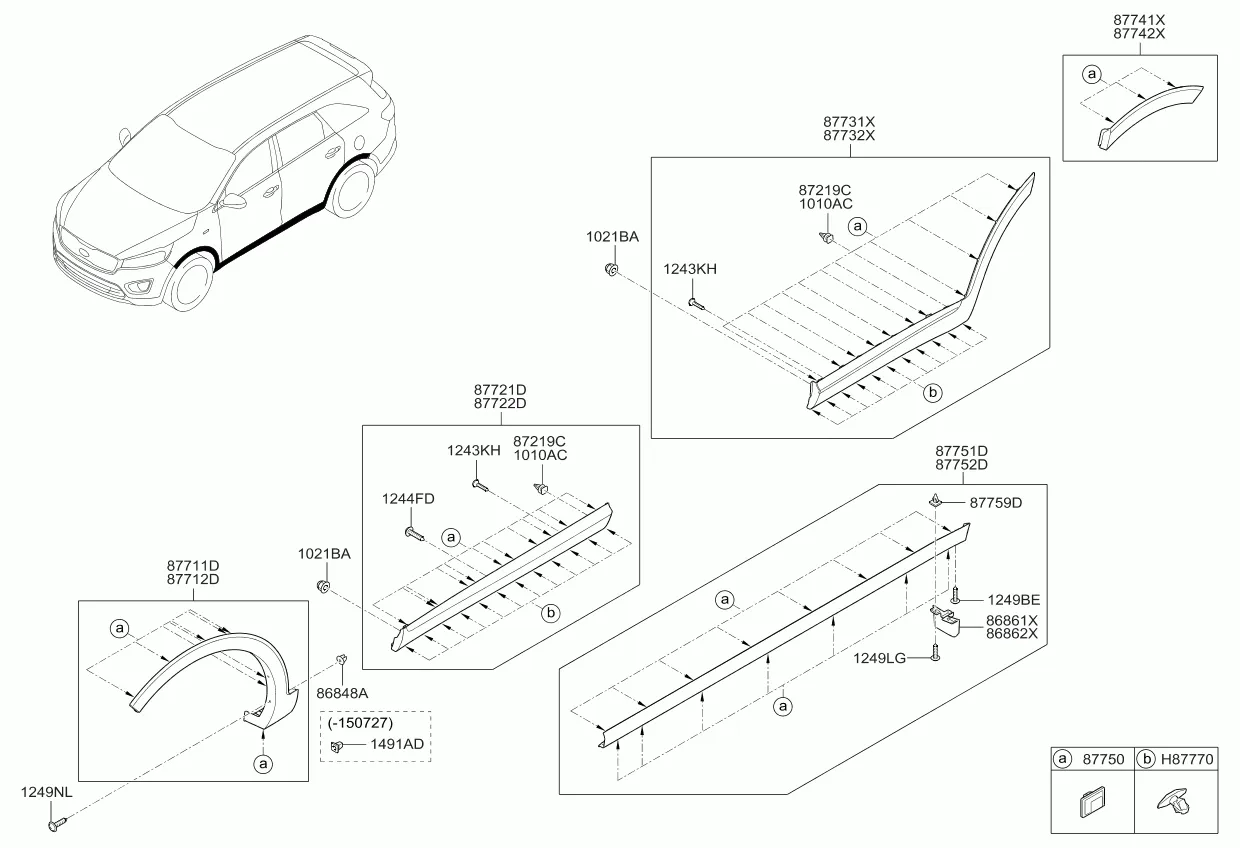 молдинг кузова боковой