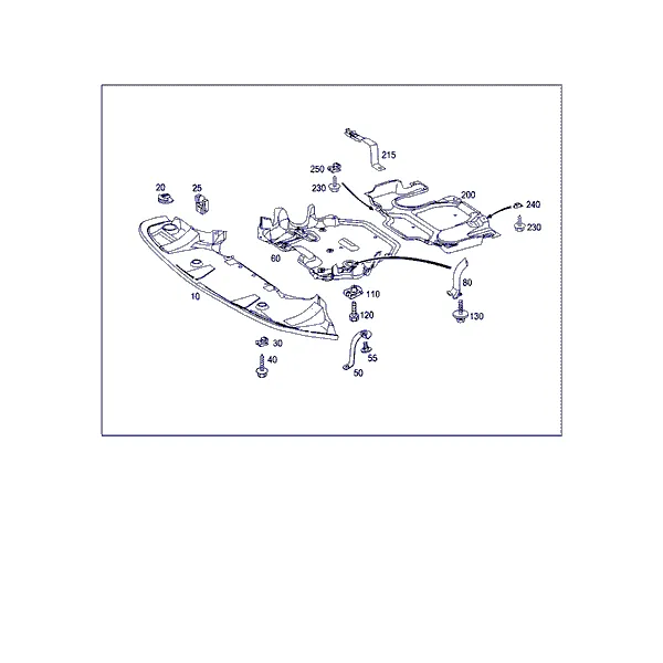 ОБЛИЦ. МОТОРН. ОТСЕКА, А/М С БЕНЗ. ДВИГ.