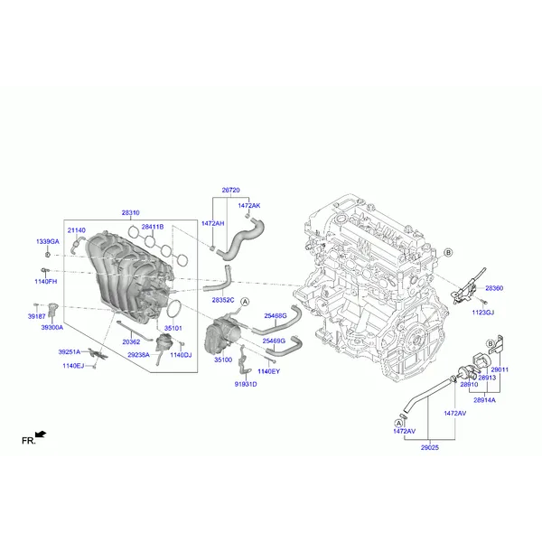 коллектор выпускной двигателя