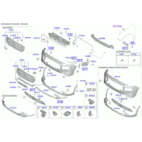 бампер передний