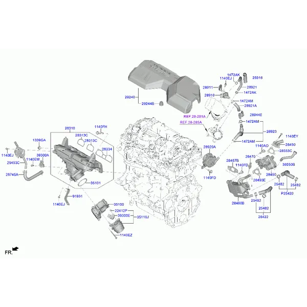 коллектор выпускной двигателя