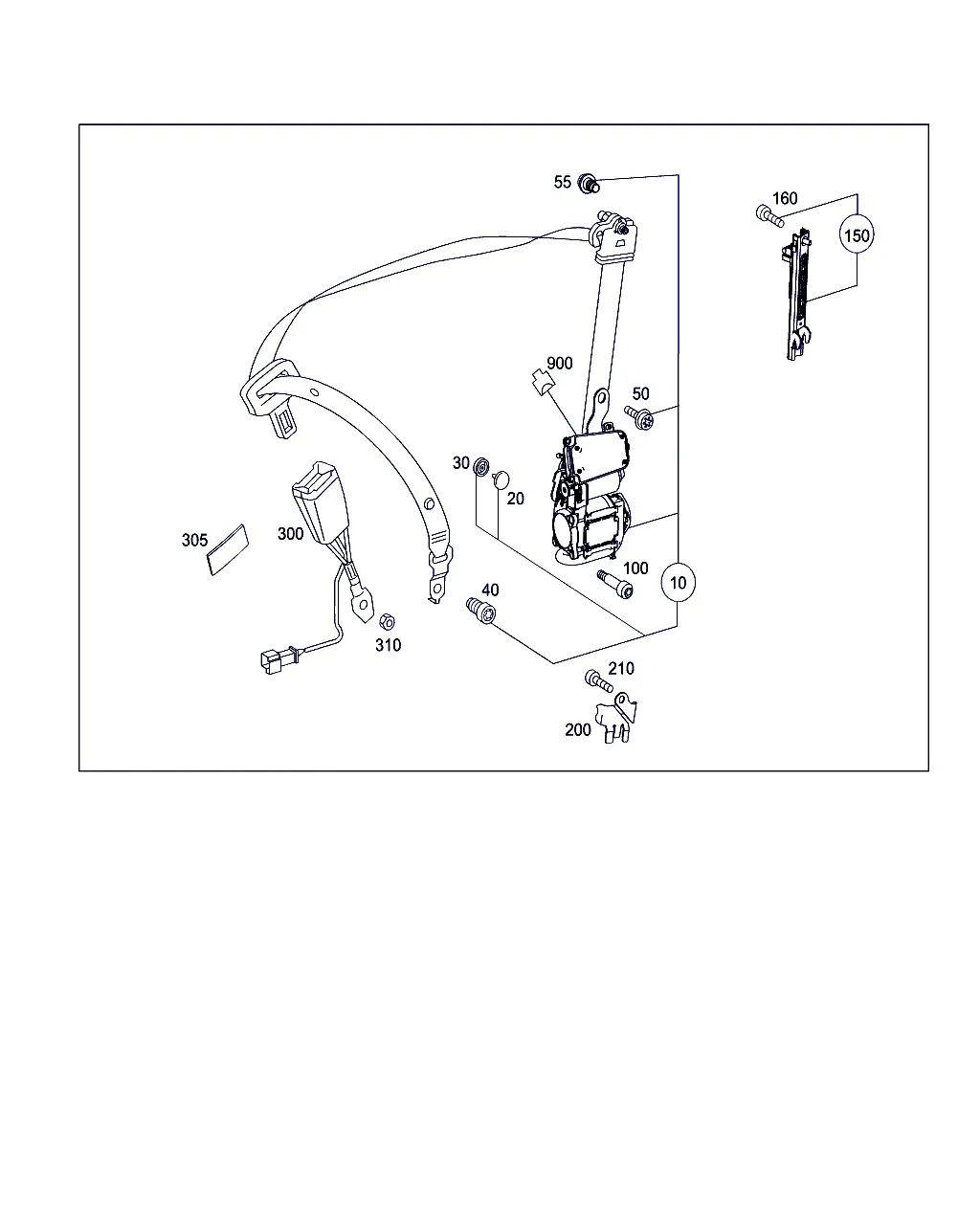 РЕМЕНЬ БЕЗОПАСНОСТИ СИДЕНЬЯ ВОДИТЕЛЯ