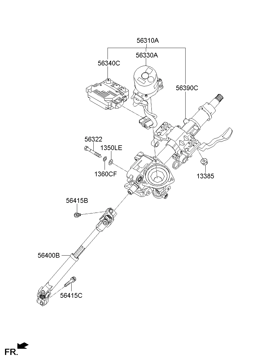 STEERING COLUMN & SHAFT
