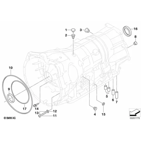 Картер АКПП GA6HP26Z полного привода