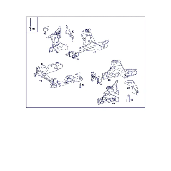 КОЛЕСН. АРКА, КРОНШТ. ПЕРЕДН. МОСТА