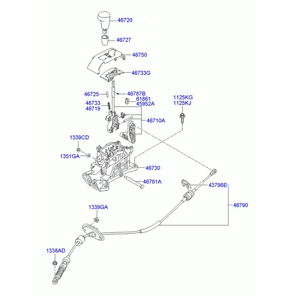 SHIFT LEVER CONTROL (ATM)