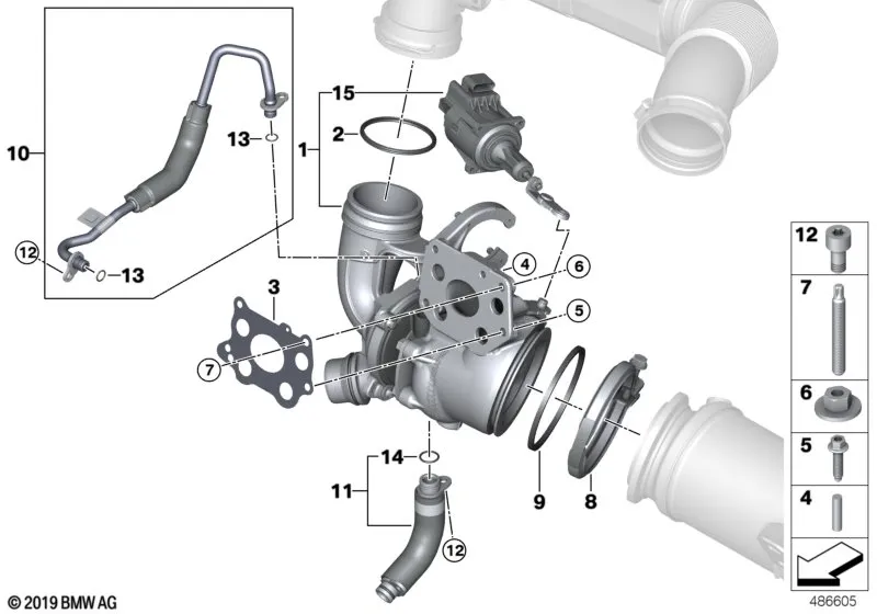 Турбонагнетатель со смазкой
