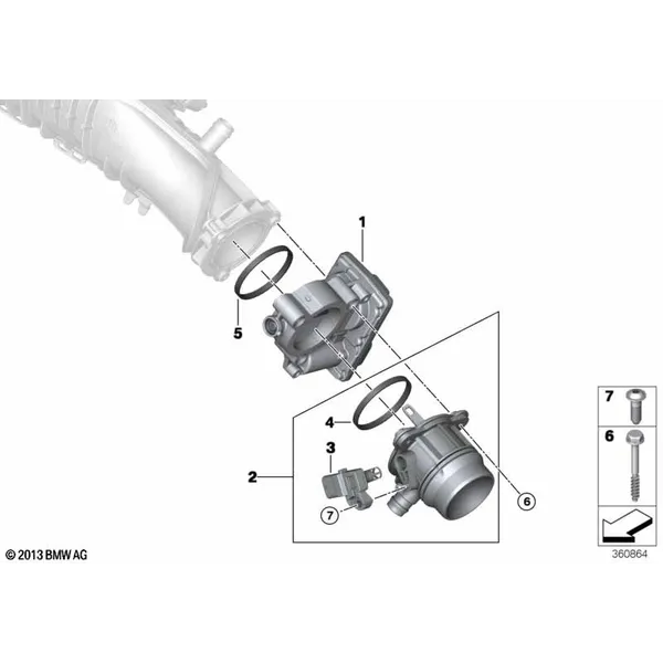 Корпус дроссельной заслонки
