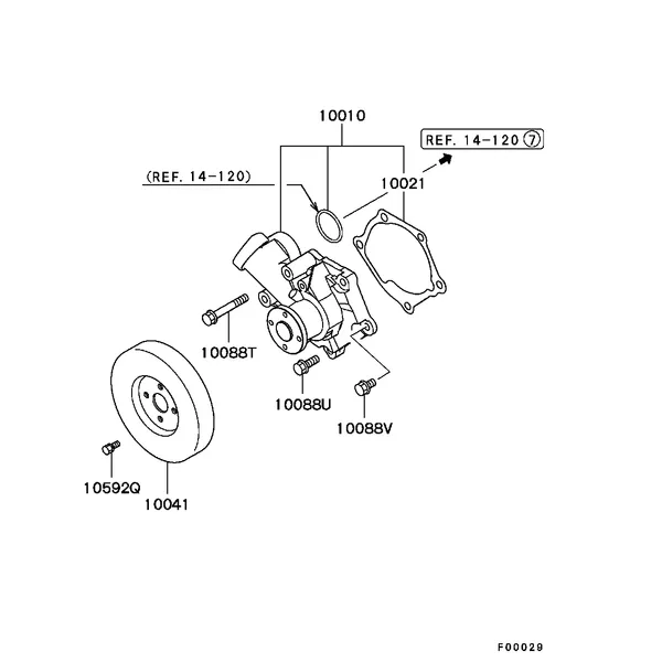 СИСТЕМА ОХЛАЖДЕНИЯ - НАСОС СИСТЕМЫ ОХЛАЖДЕНИЯ