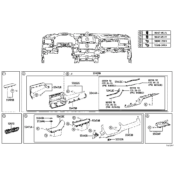 INSTRUMENT PANEL & GLOVE COMPARTMENT