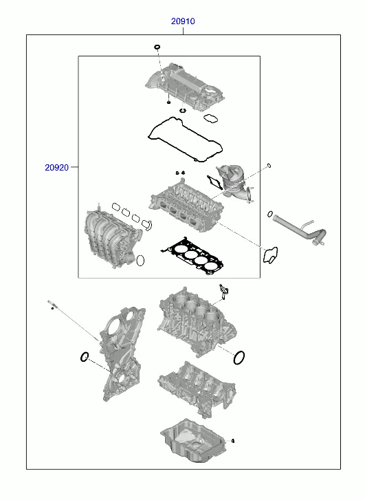 набор прокладок двигателя