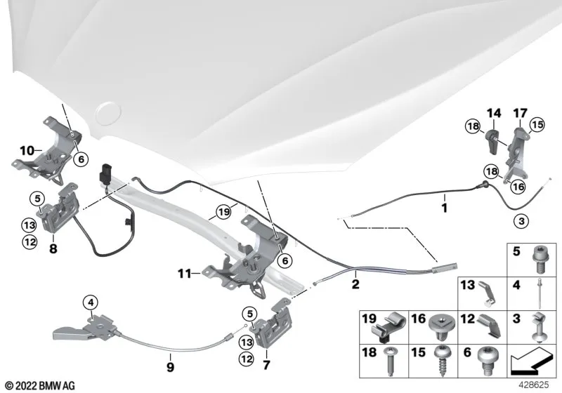 Капот/система замков