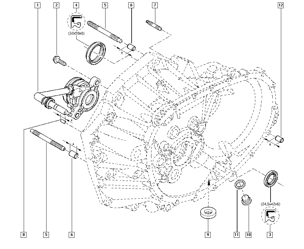 Картеры коробки передач
