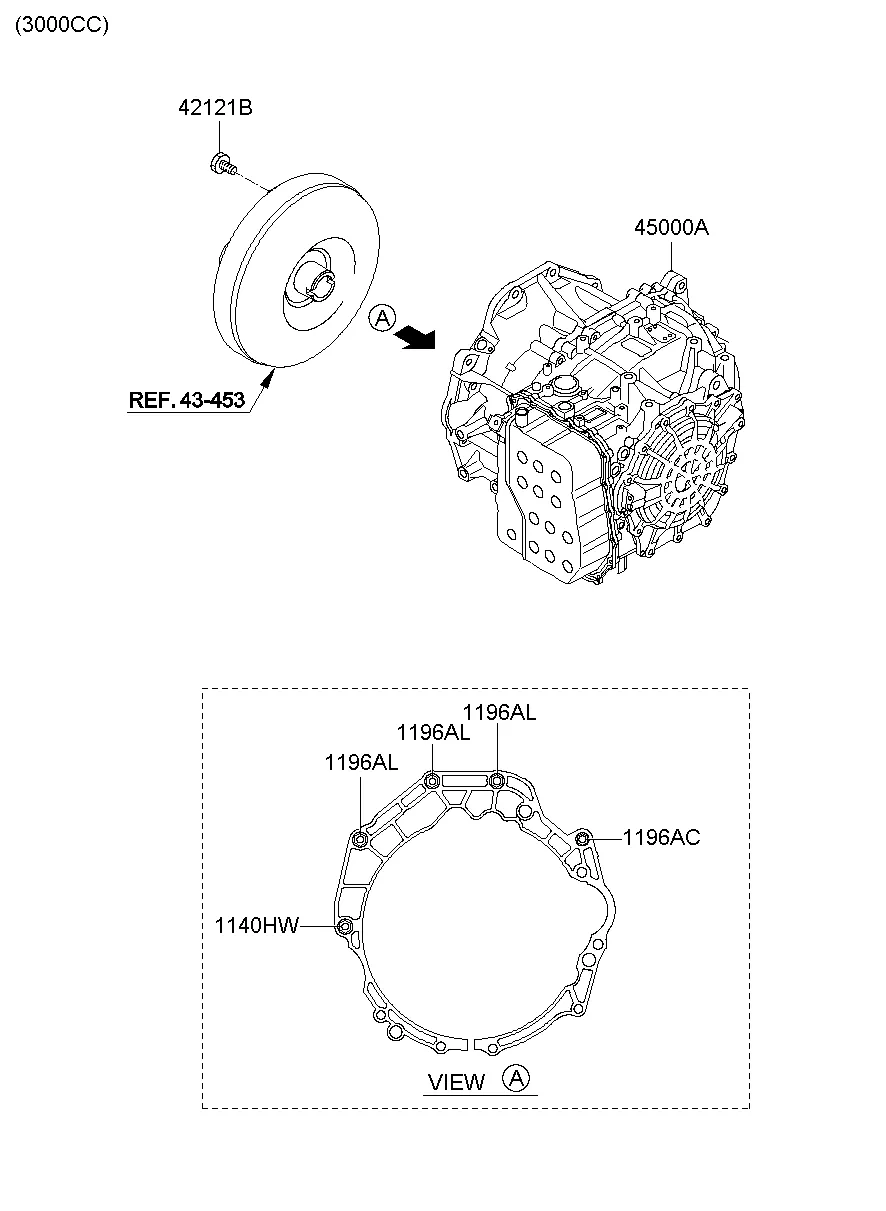 TRANSAXLE ASSY-AUTO; 2