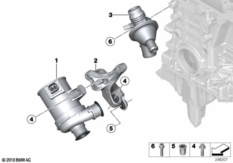 Водяная помпа сист.охлаждения/термостат