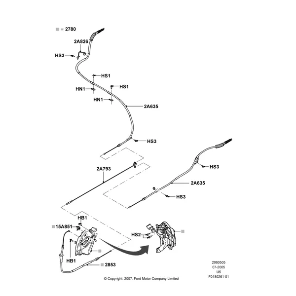 05C - Parking Brake; 19/JUL/2005-16/DEC/2010