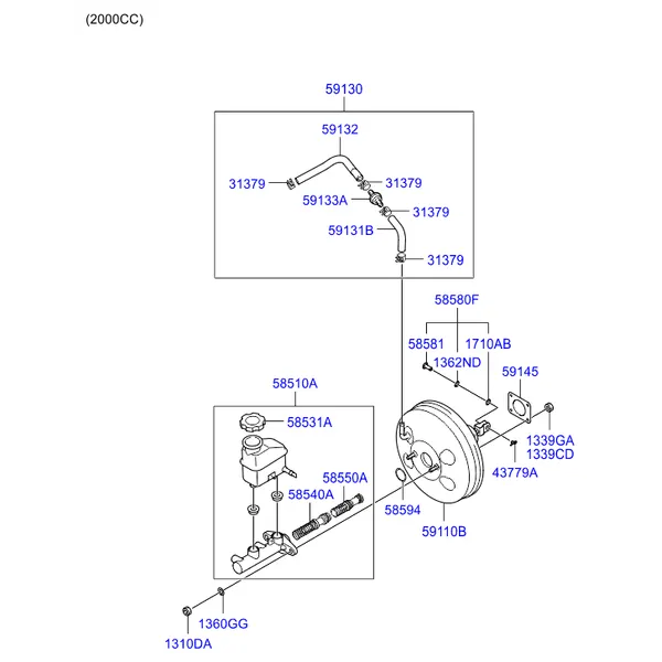 BRAKE MASTER CYLINDER & BOOSTER