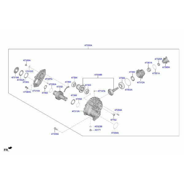 коробка раздаточная в сборе