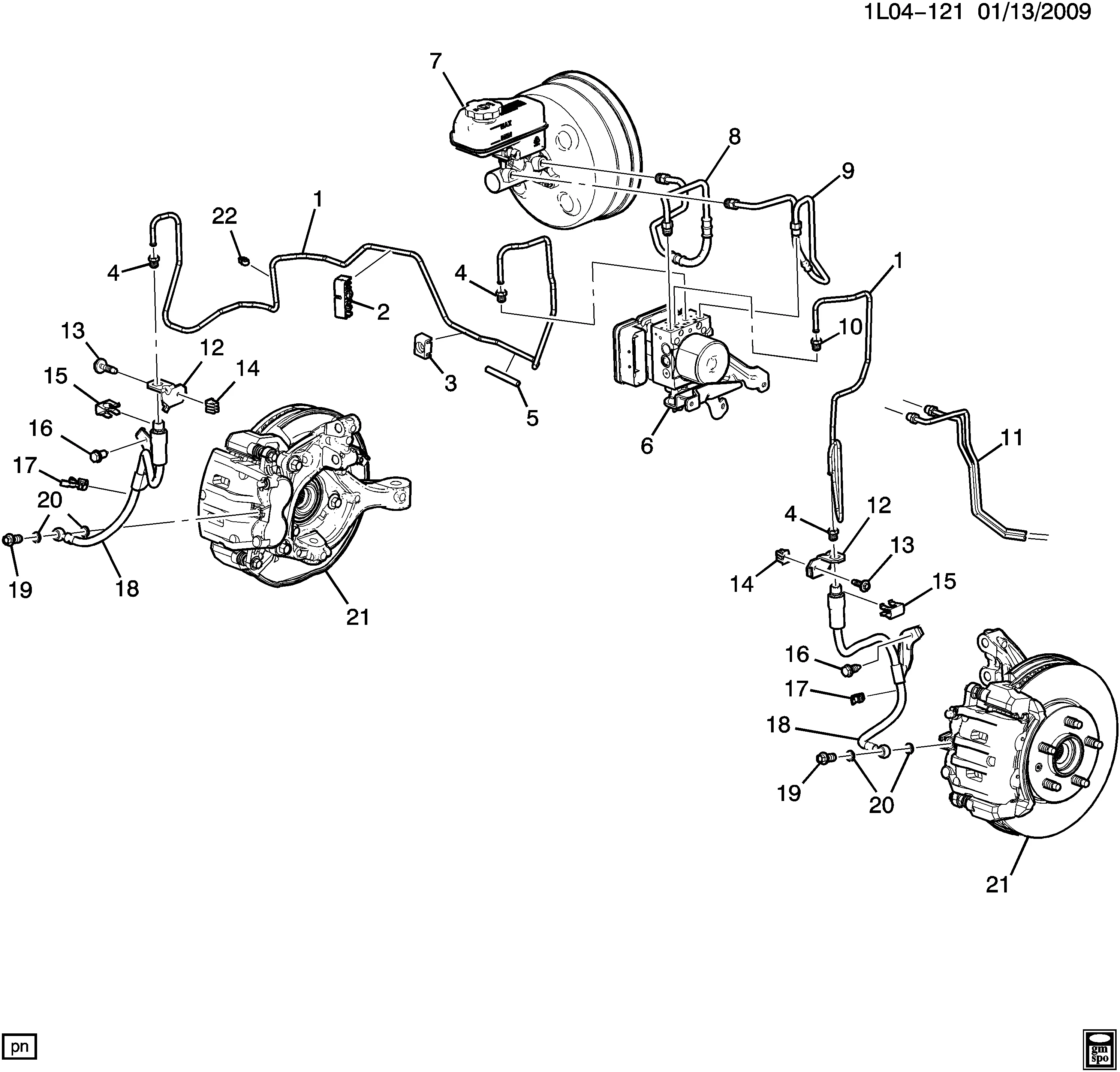 BRAKE LINES/FRONT (JL9)