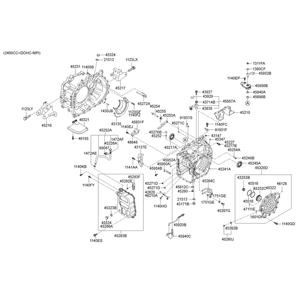 AUTO TRANSMISSION CASE; 2