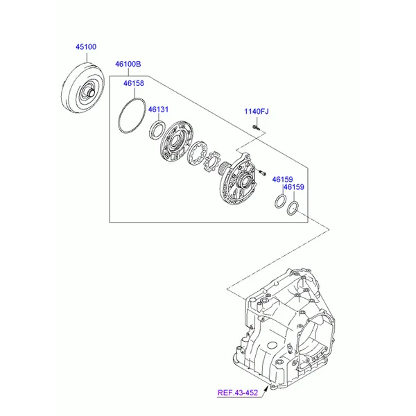 OIL PUMP & TORQUE CONVERTER - AUTOMATIC