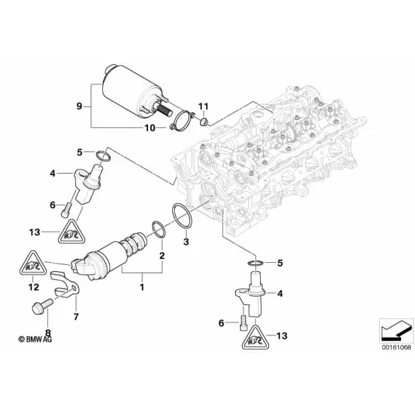 Электрические элементы головки блока цилиндров