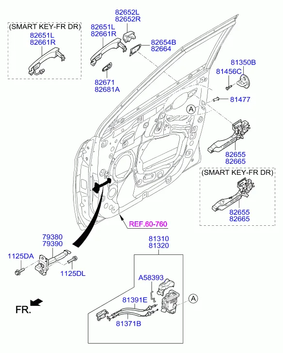 замок передней двери