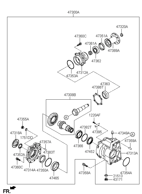 коробка раздаточная в сборе