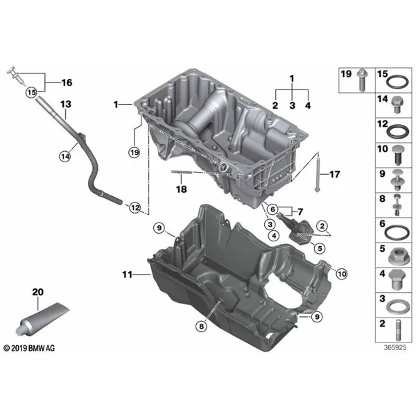 Масляный картер/маслоизмерит.приспособл.