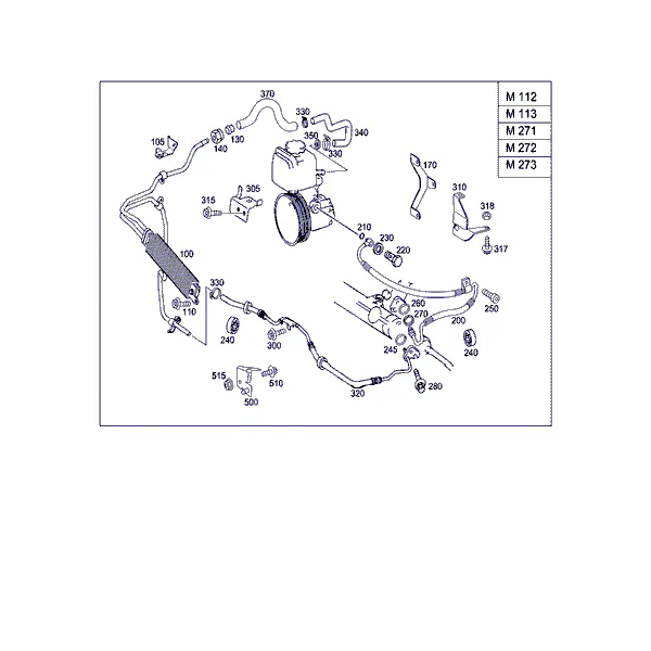 КОМПЛЕКТ ТРУБОК ДЛЯ А/М С БЕНЗ. ДВИГ.