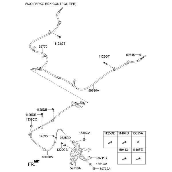 PARKING BRAKE SYSTEM; 1