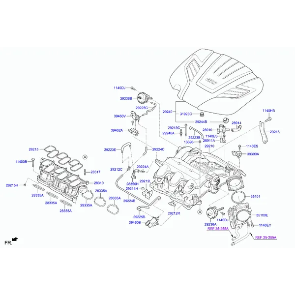 коллектор выпускной двигателя
