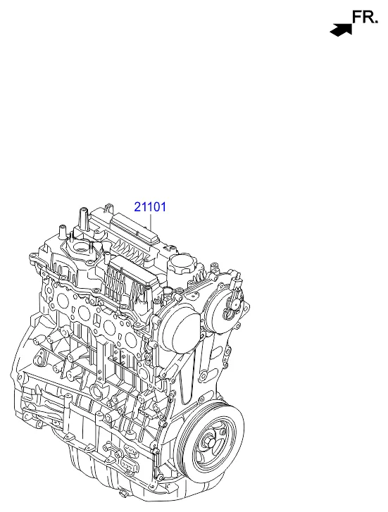 Подрамник двигателя в сборе