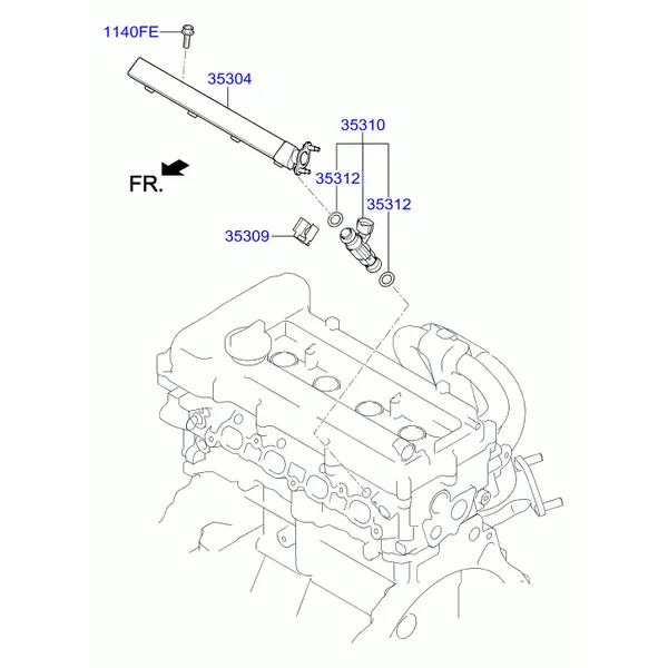 дроссельная заслонка и инжектор