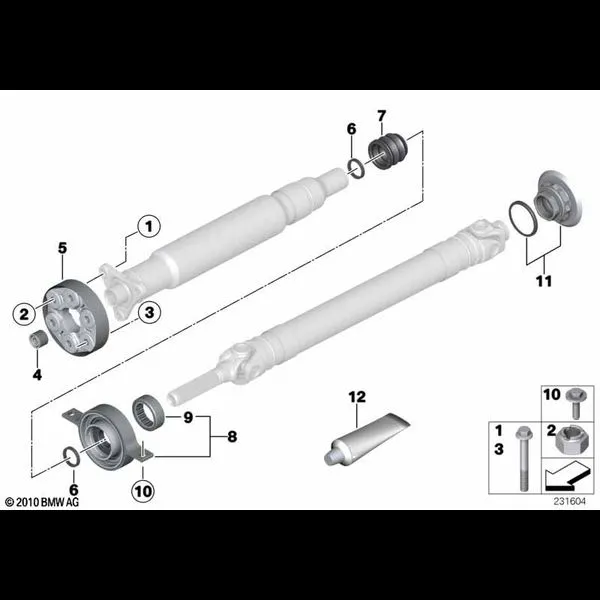 Эласт.муфта/промеж.опора/заклад.гайка