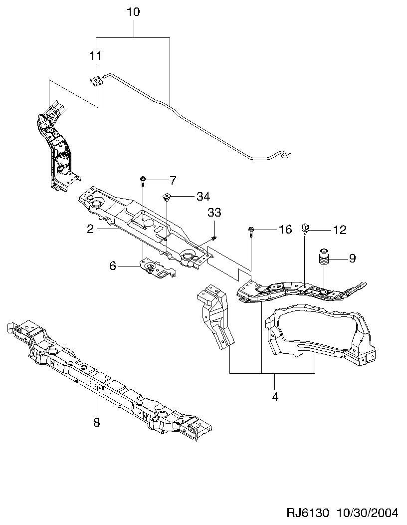ПЕРЕДНЯЯ ПАНЕЛЬ (6130)