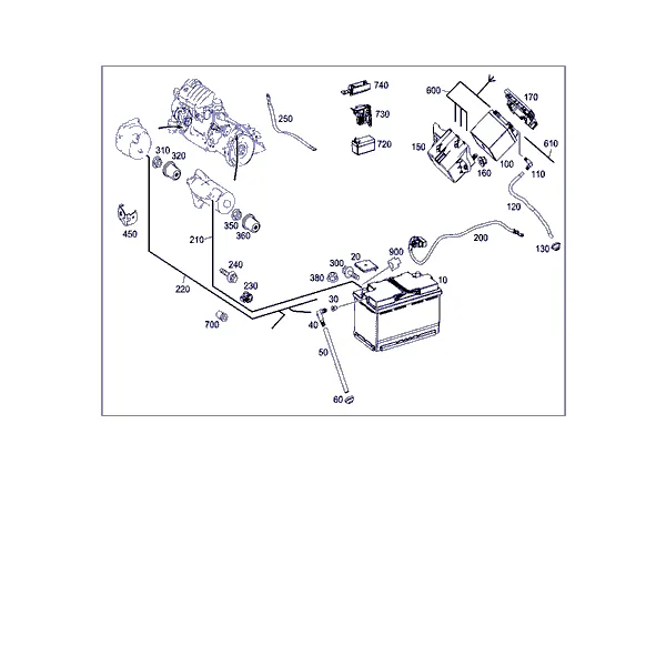 ПРОВОД АКБ, СТАРТЕРА И ГЕНЕРАТОРА