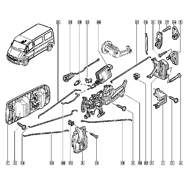 Внутренние рукоятки дверей