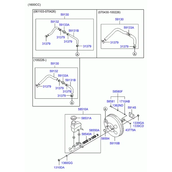 BRAKE MASTER CYLINDER & BOOSTER