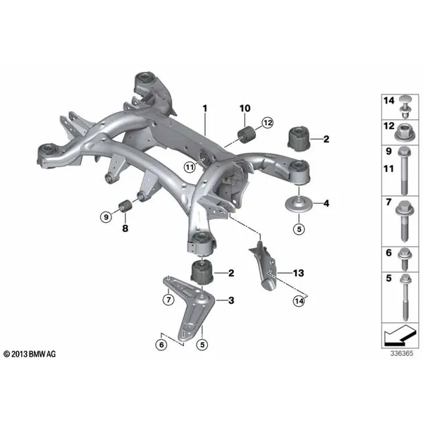 балка заднего моста