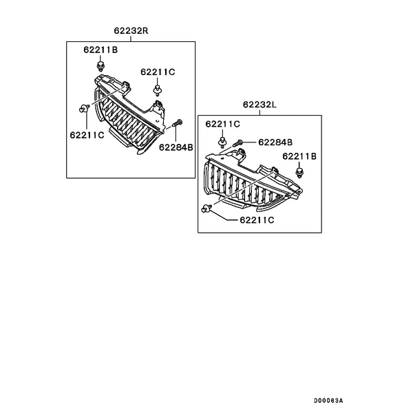 КУЗОВ - РЕШЕТКА РАДИАТОРА