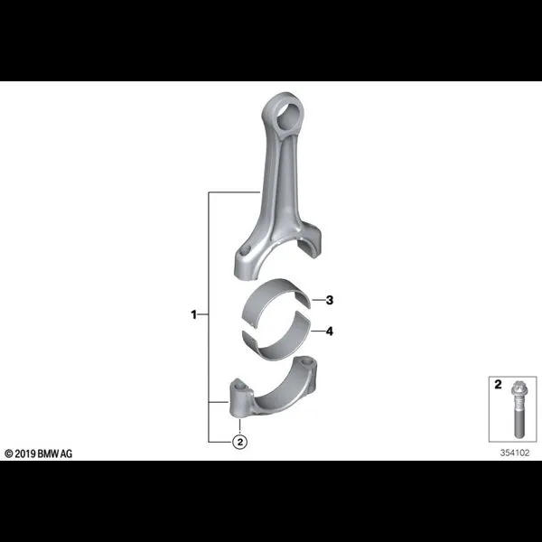 Шатун кривошипно-шатунного механизма