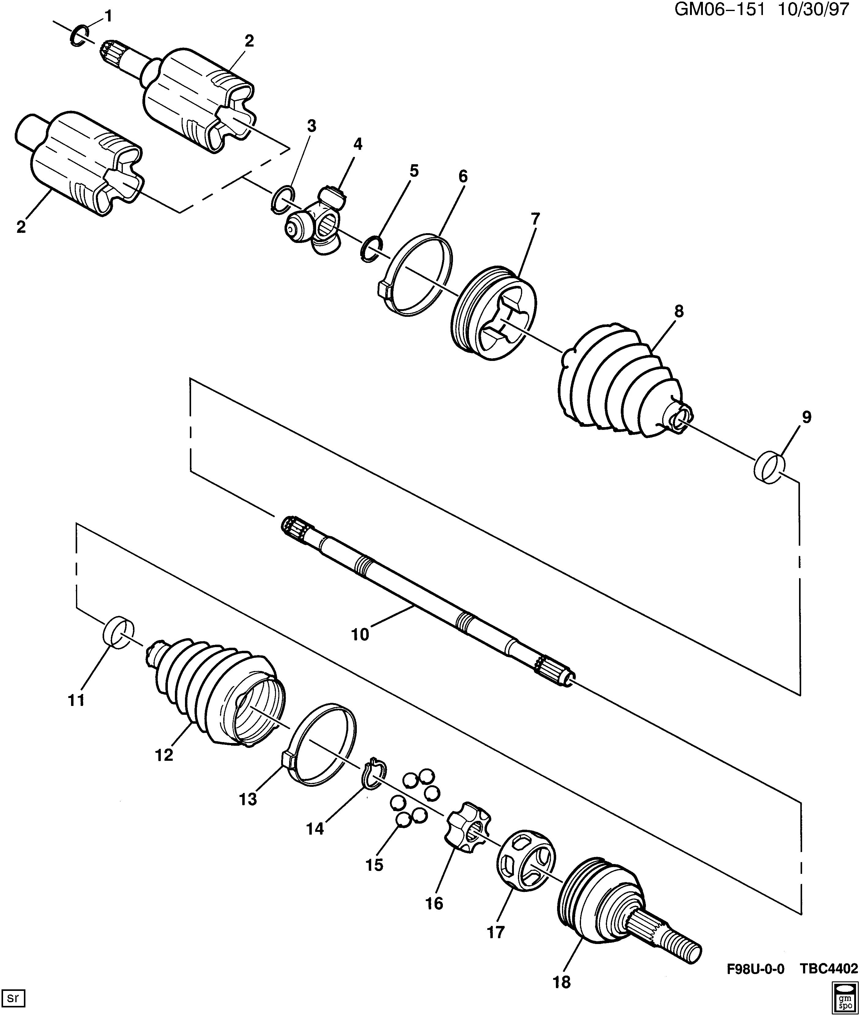 DRIVE SHAFT/FRONT WHEEL