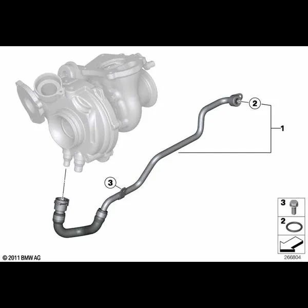 Система охлаждения турбонагнетателя