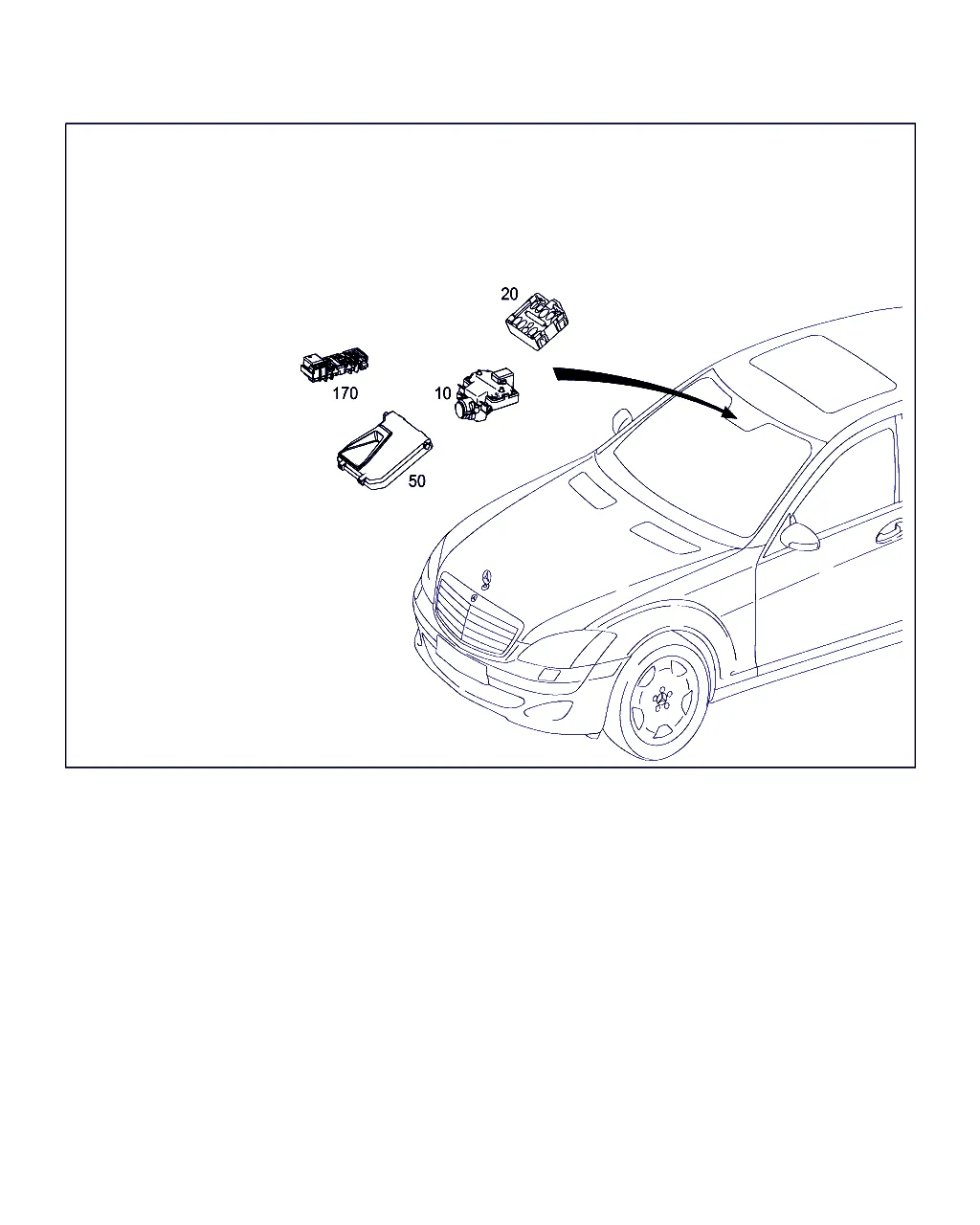 ДАТЧИКИ, КАМЕРА И ПЕРЕКЛЮЧАТЕЛЬ ЗА ВЕТРОВЫМ СТЕКЛОМ