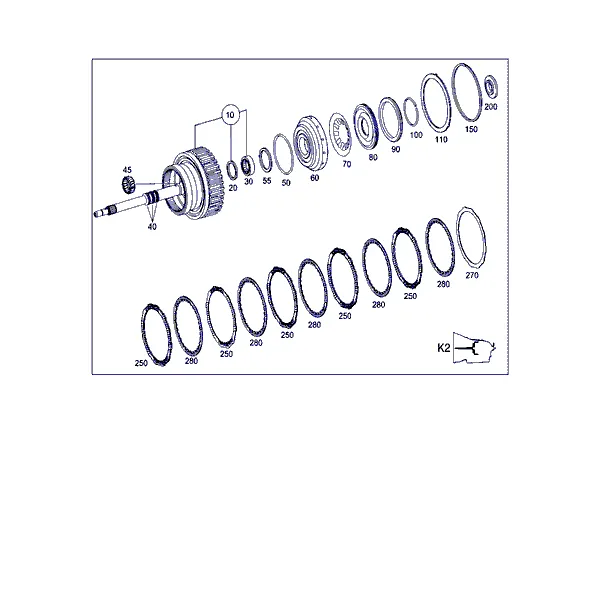 МУФТА K2,(ПРИВОДНОЙ ВАЛ)