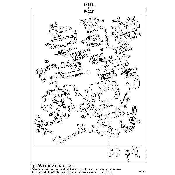 ENGINE OVERHAUL GASKET KIT