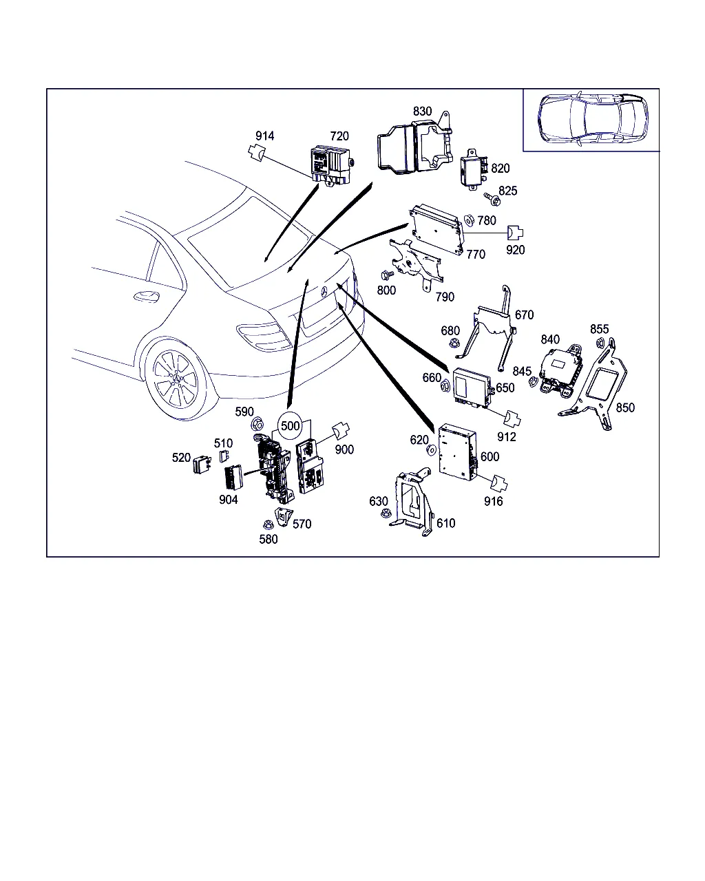 БЛОКИ УПРАВЛЕНИЯ И РЕЛЕ В БАГАЖНИКЕ